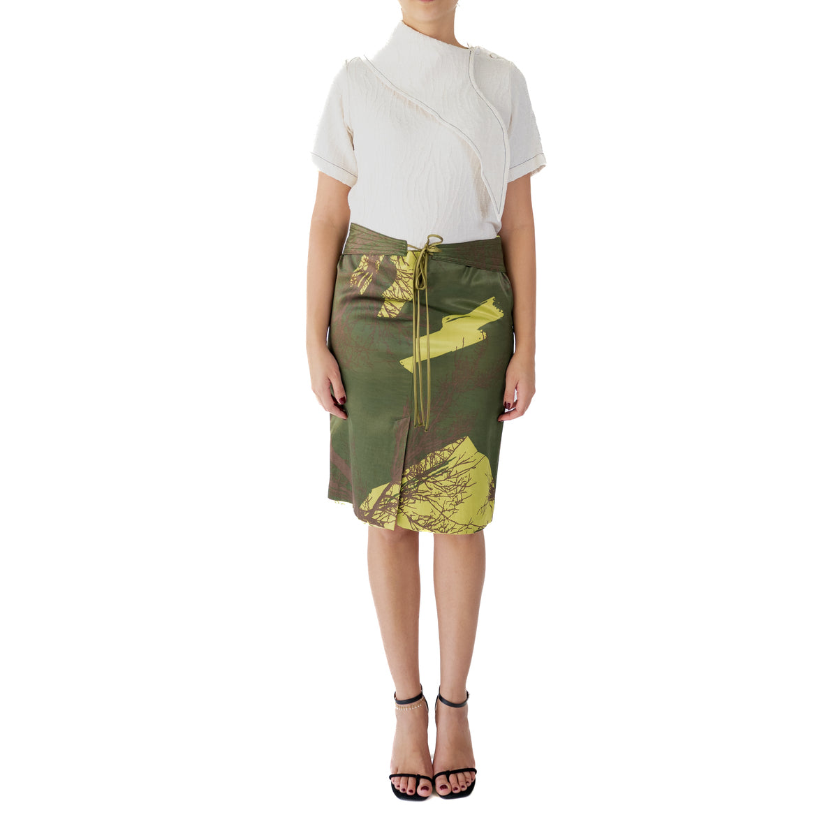 Amal Al Mulla White Draped Top