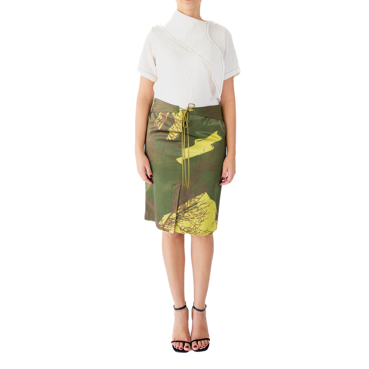 Christian Lacroix Vintage Silk Printed Skirt