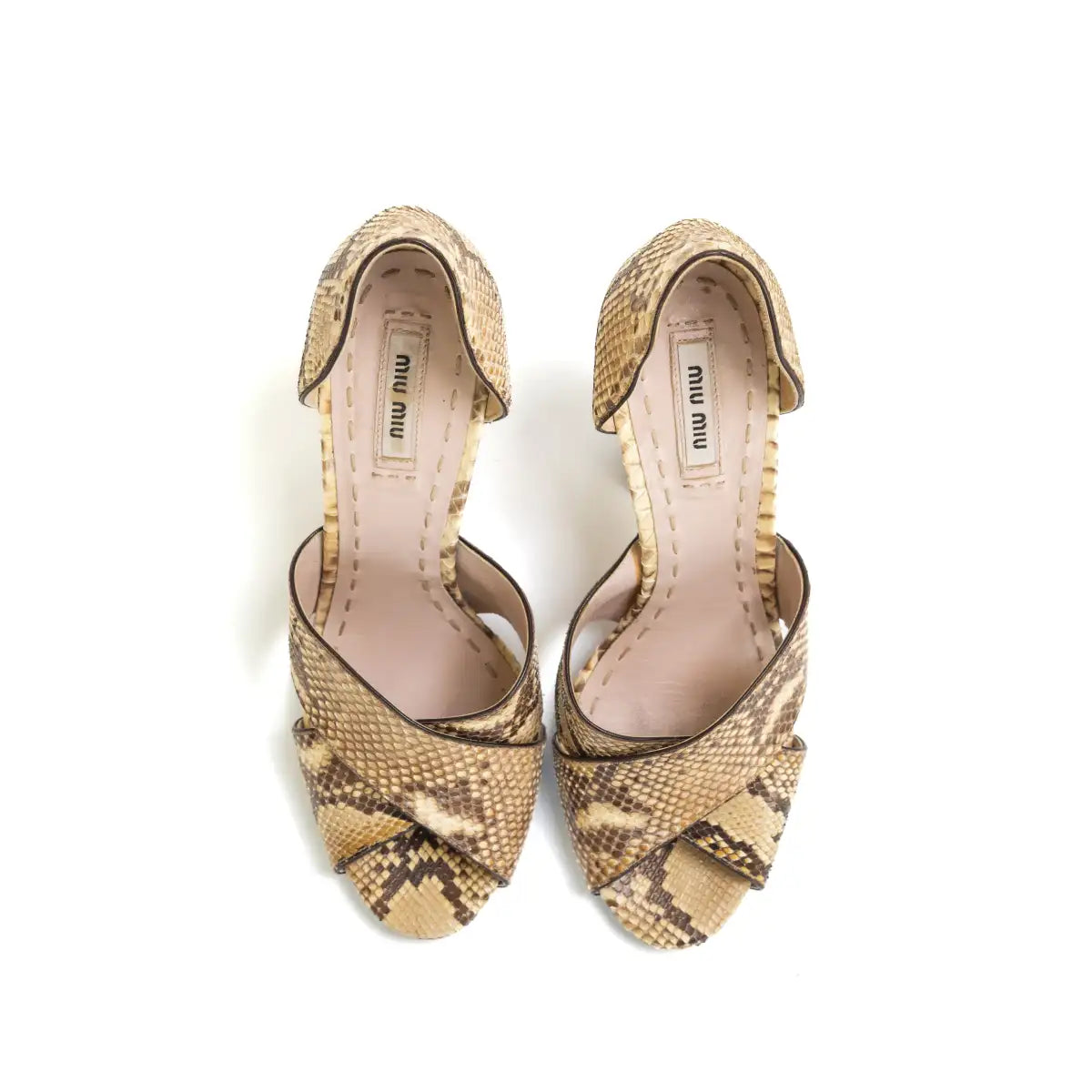 Miu Miu Python Heels