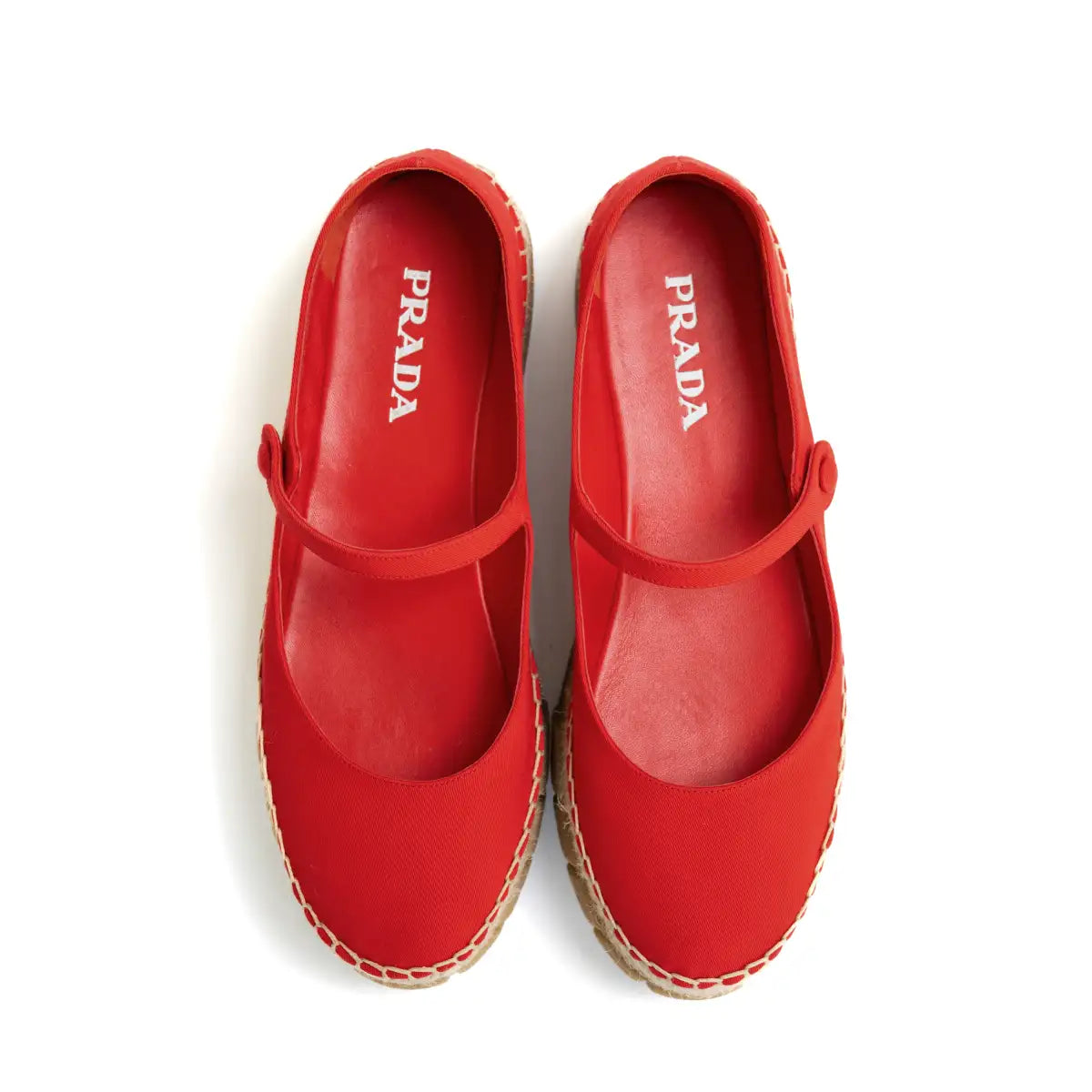 Prada Red Espadrilles